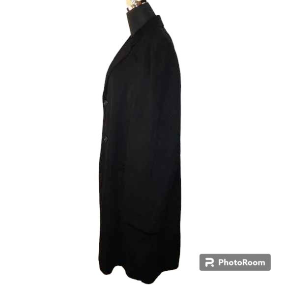 Pure Cashmere Of Finest Quality Long Over Coat Vintage Union Made - Picture 5 of 12